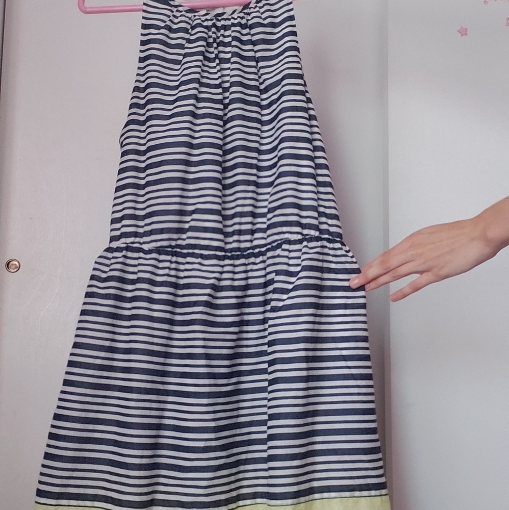 Old Navy striped blue & yellow dress